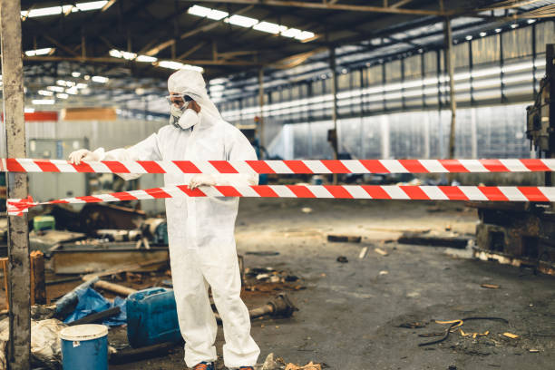 Professional Biohazard Cleanup technician working in Casselberry, FL
